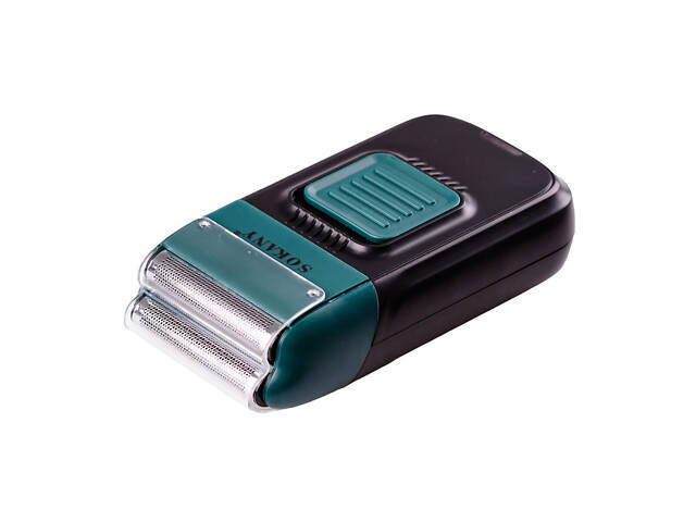 Електрична бритва для чоловіків машинка для гоління обличчя електробритва на акумуляторі 1400 мАг Зелений - Фото 2