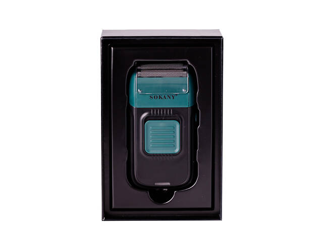 Електрична бритва для чоловіків машинка для гоління обличчя електробритва на акумуляторі 1400 мАг Зелений - Фото 5