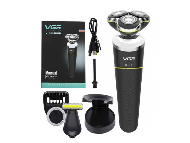 Электробритва VGR V-308 Триммер 2 в 1 - Фото 5