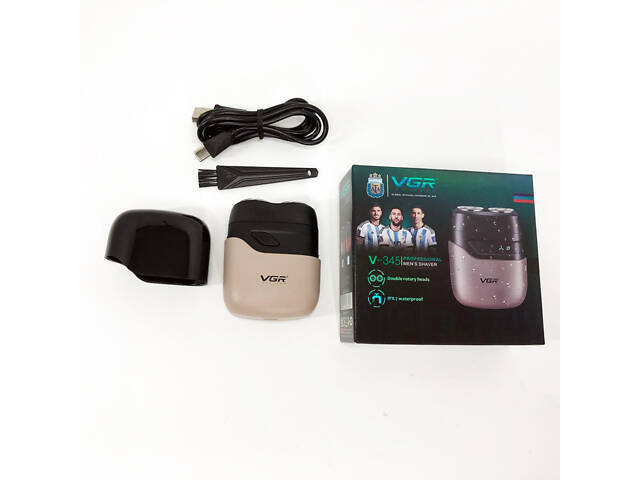 Електробритва VGR V-345. Колір: бежевий - Фото 6