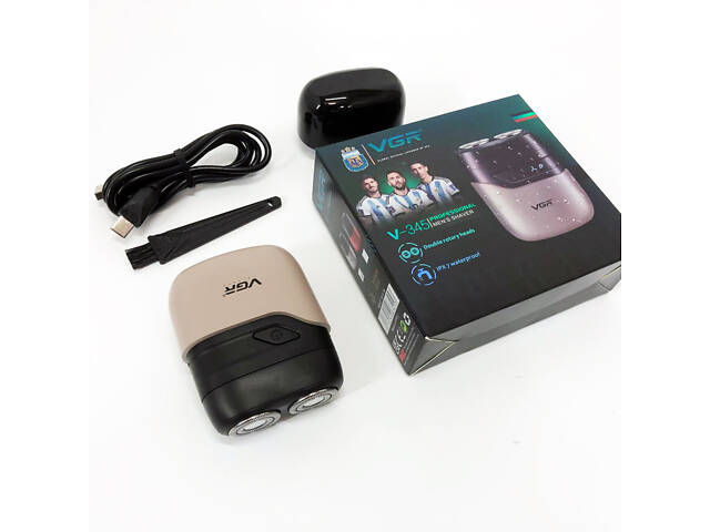 Електробритва VGR V-345. Колір: бежевий - Фото 8