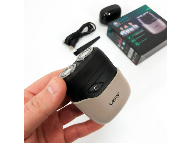 Електробритва VGR V-345. Колір: бежевий - Фото 9