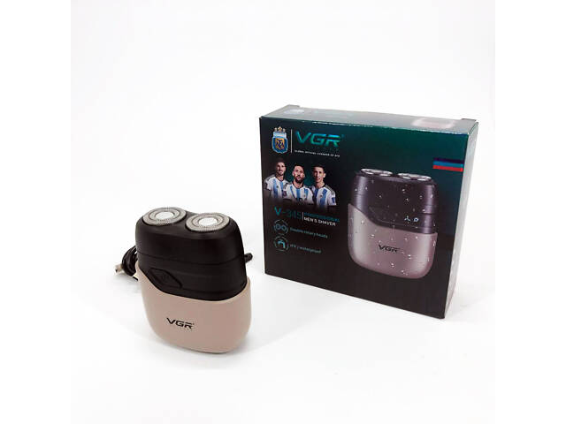 Електробритва VGR V-345. Колір: бежевий - Фото 11