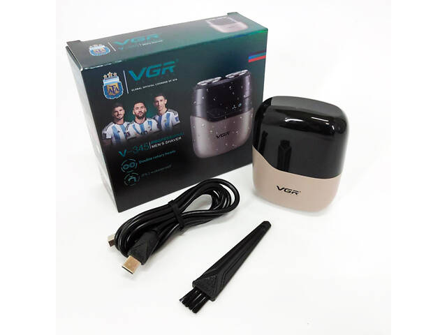 Електробритва VGR V-345. Колір: бежевий - Фото 13