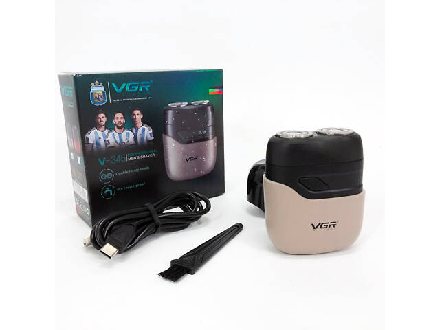 Електробритва VGR V-345. Колір: бежевий - Фото 14