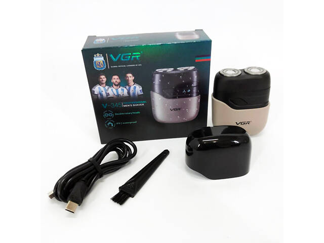 Електробритва VGR V-345. Колір: бежевий - Фото 15