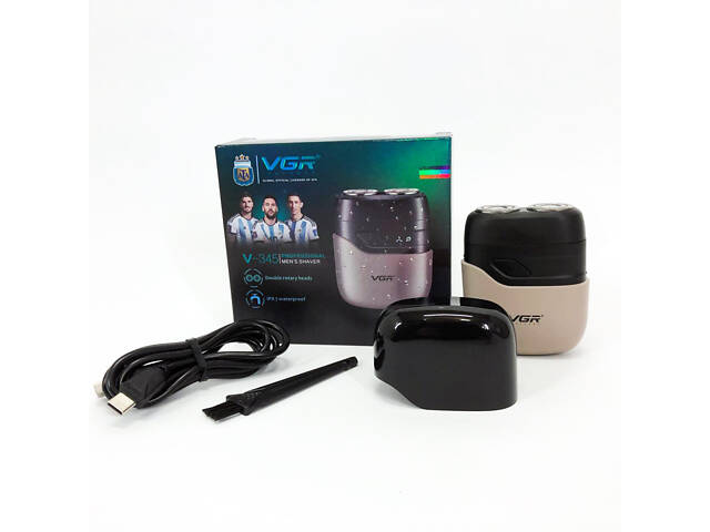 Електробритва VGR V-345. Колір: бежевий - Фото 17