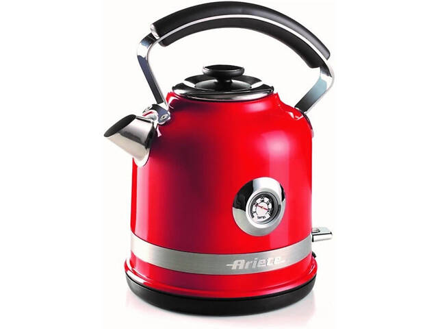 Електрочайник Ariete Moderna ART-2854 BKRD 1,7 л червоний - Фото 1