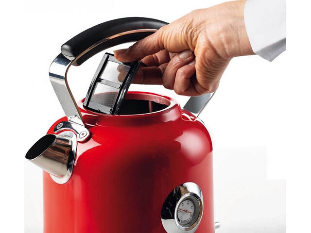 Електрочайник Ariete Moderna ART-2854 BKRD 1,7 л червоний - Фото 5