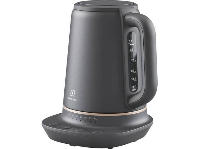 Електрочайник Electrolux, 1,7л, Strix, метал, мат, підтримка темп, чорний (E7K1-6BP) - Фото 10