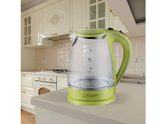 Електрочайник Maestro MR-064-Green 1.7 л зелений - Фото 1