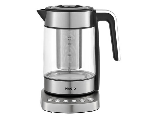 Електрочайник MAGIO MG-494, чайник прозорий з підсвічуванням, чайник дисковий, електрочайник з підсвічуванням - Фото 11