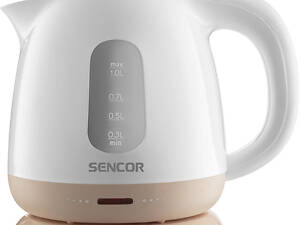 Електрочайник Sencor SWK 1102RS 1 л білий з бежевим