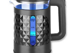 Электрочайник стеклянный с подсветкой Edenberg EB-83559 2.3л 1500Вт Black