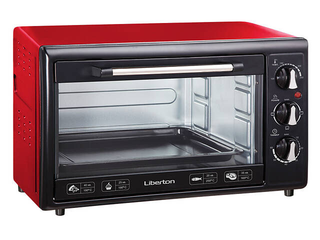 Електродуховка Liberton LEO-350-Red - Фото 1