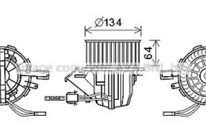Электродвигатель (вентилятор) салона на A4, A5, Q5