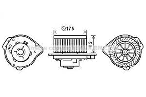 Електродвигун на C70, S70, V70, XC70