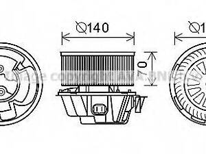 Электродвигатель печки Logan ++ AC 0804-0613 (AVA) AVA QUALITY COOLING DA8012 на DACIA LOGAN (LS_)