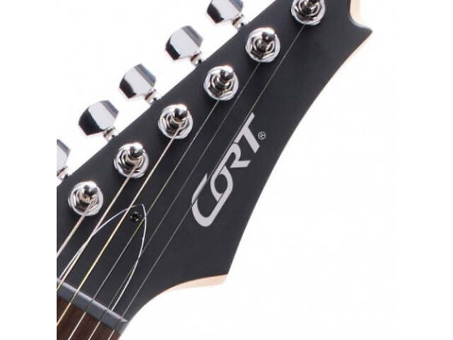 Електрогітара Cort X100 Open Pore Black Cherry Burst (X100 OPBB) - Фото 6