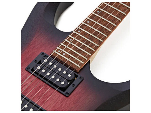 Електрогітара Cort X100 Open Pore Black Cherry Burst (X100 OPBB) - Фото 3