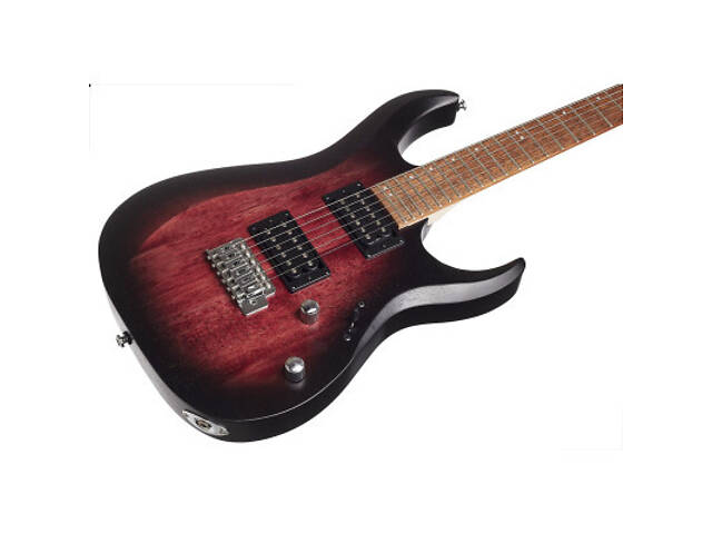 Електрогітара Cort X100 Open Pore Black Cherry Burst (X100 OPBB) - Фото 4