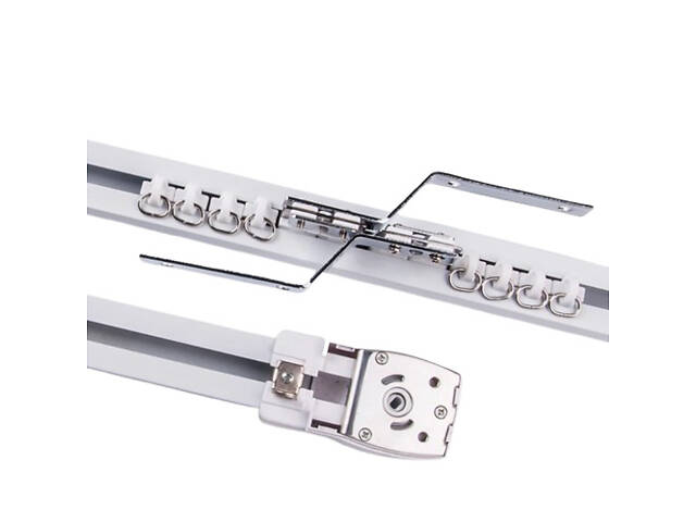 Електрокарниз з відкриттям штор з центру у дві сторони Livolo білий (VL-SHQ011S2) - Фото 8