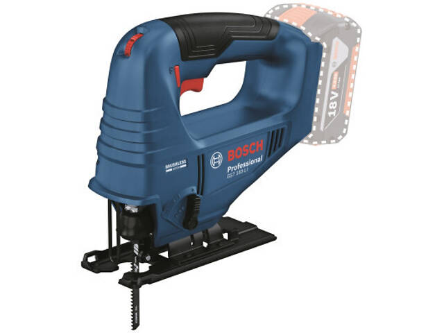 Електролобзик Bosch GST 183-LI безщітковий, 18V, 0-3300об/хв, хід 20мм (без АКБ і ЗУ) (0.601.5B7.020) - Фото 1