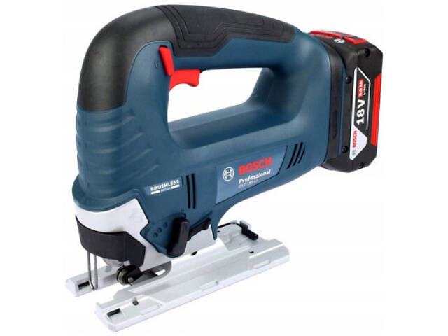 Электролобзик Bosch GST 185-LI, 18В, 4Ач, 0-3500 об/мин, ход 26мм, кейс (0.601.5B3.023) - Фото 1