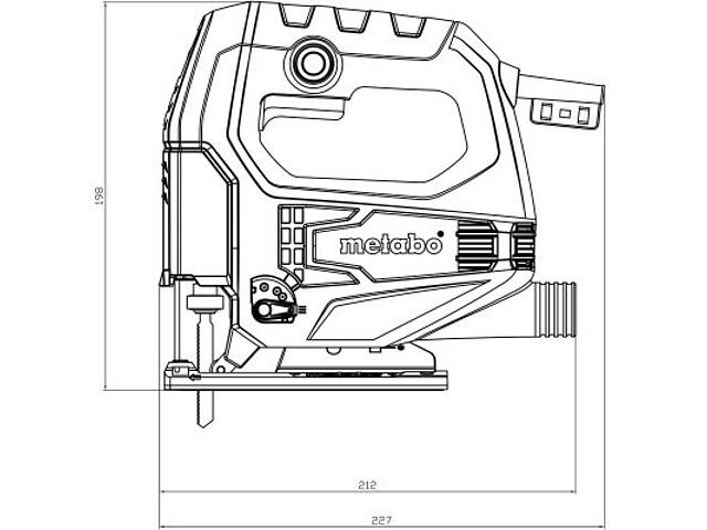 Электролобзик Metabo STEB 65 Quick, 450Вт, 600-3000 об/мин (601030500) - Фото 2