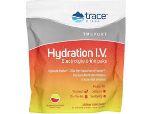 Електроліт Trace Minerals Research Electrolyte Drink Paks 16 пакетов по 16 г малиновый лимонад