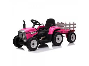 Электромобиль детский Bambi Трактор M-4479EBLR-8 розовый