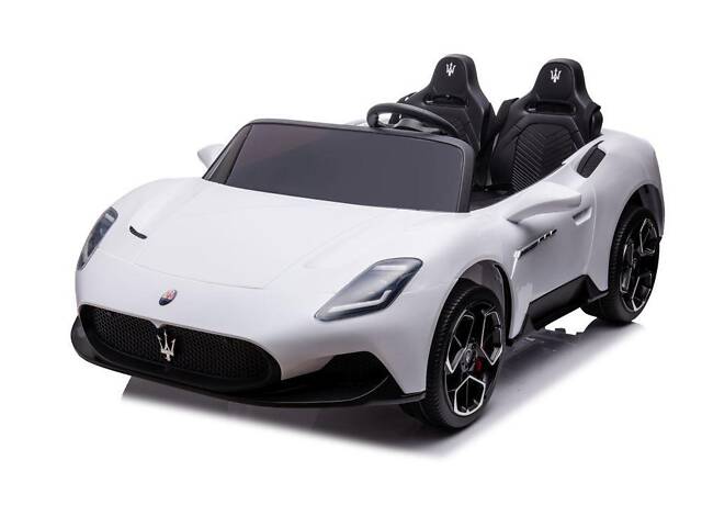 Електромобіль дитячий двомісний Maserati S313 білий - Фото 5