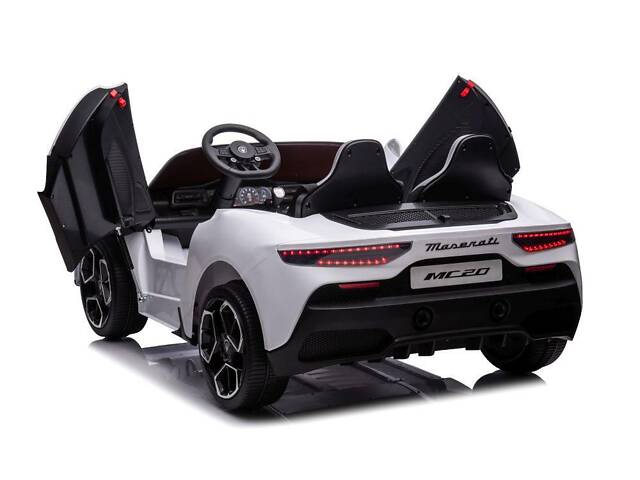 Електромобіль дитячий двомісний Maserati S313 білий - Фото 7