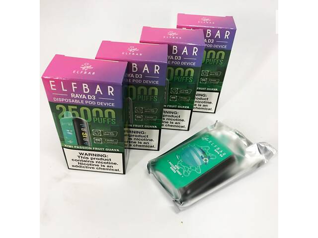 Електрона сигарета ELF BAR Raya на 25000 затягувань, (Персик) - Фото 2