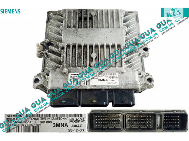 Электронный блок управления двигателем ( ЭБУ / ECU ) 3M5112A650NA Ford / ФОРД C-MAX 2003-2007 / ФОКУС С-МАКС, Ford / ФОР