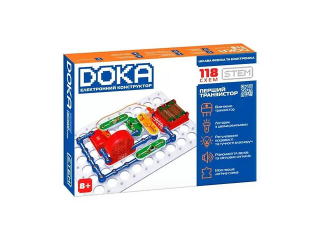 Електронний конструктор DOKA 118 Схем Різнокольоровий (D70701) - Фото 1