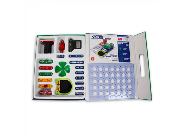 Електронний конструктор Doka Альтернативна енергія 50 схем укр - Фото 2