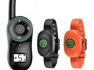 Электронный ошейник дрессировочный для 2-х собак c 2-мя ошейниками в комплекте PET dog 400-2