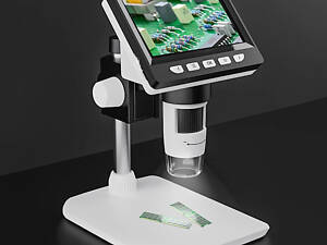 Електронний USB Мікроскоп із LCD екраном 50-1000х кратний зум. Цифровий USB Мікроскоп