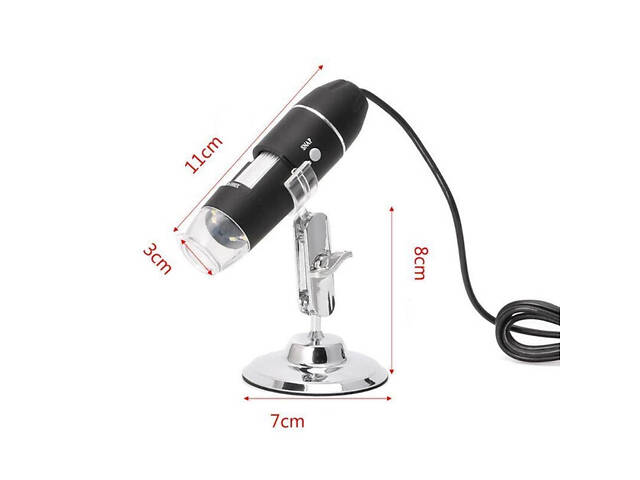 Електронний USB Мікроскоп RESTEQ із збільшенням 1600X, цифровий мікроскоп з камерою та штативом для паяння, науки та ремонту - Фото 9