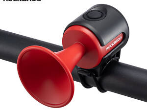 Электронный велосипедный звонок RockBros электронный гудок 120дБ сигнал клаксон велозвонок, Красный