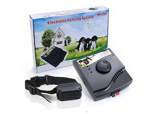 Электронный забор для собак - электропастух с 1 ошейником на батарейке Крона Pet W-227B, проводной