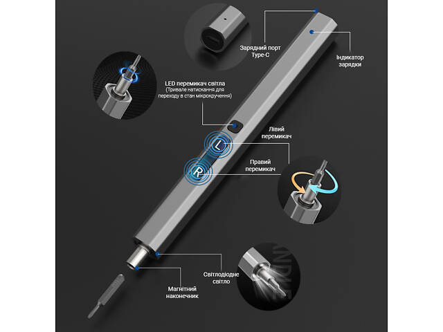 Електровикрутка з набором біт Kingsdun 36в1 (MT-36IN1) - Фото 4