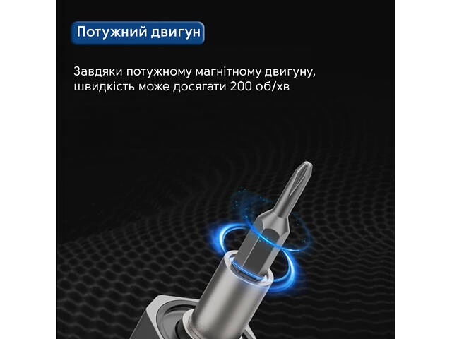 Електровикрутка з набором біт Kingsdun 36в1 (MT-36IN1) - Фото 7