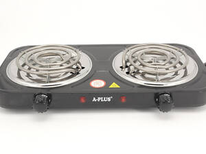 Электроплита A-Plus AP-2103-BlaСk 2 конфорки