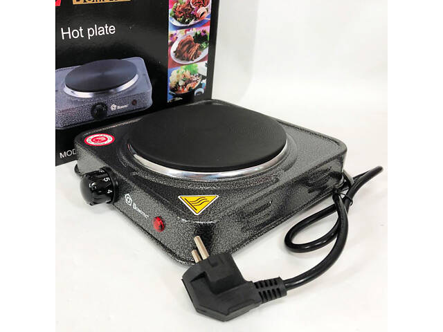 Електроплита настільна DOMOTEC MS-5821 (дискова на 1 конфорку/1Д), маленька переносна електроплита - Фото 3