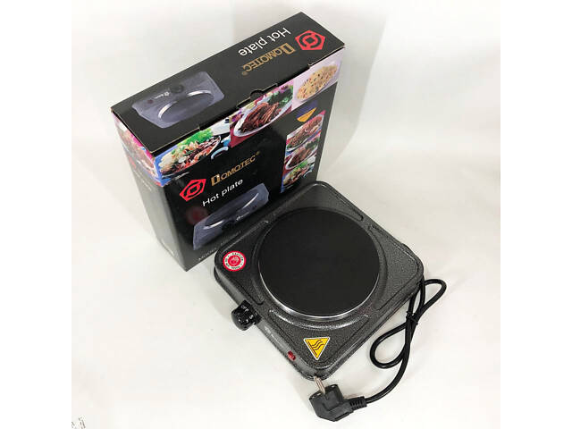 Електроплита настільна DOMOTEC MS-5821 (дискова на 1 конфорку/1Д), маленька переносна електроплита - Фото 4