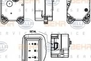 Электропривод заслонки отопителя для моделей: VOLVO (S80, V70,S60,XC70,XC90)