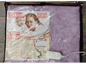 Электропростынь двуспальная турецкая простынь с подогревом 120х160, теплая простынь электрическая с подогревом.