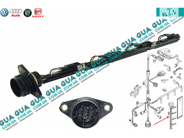 Электропроводка ( жгут проводов ) форсунок 038971600 VW / ВОЛЬКС ВАГЕН TRANSPORTER V 2003- / ТРАНСПОРТЕР 5 03-, VW / ВОЛ